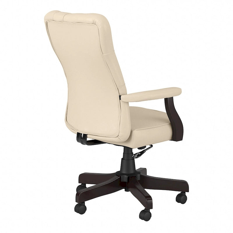 Fauteuil de bureau à dossier haut avec accoudoirs