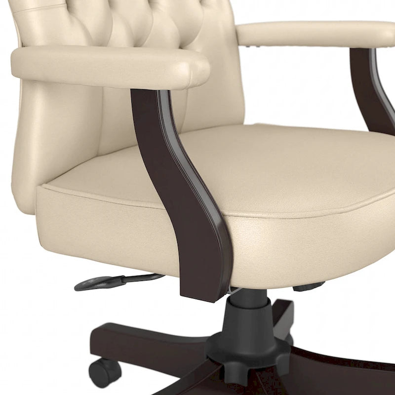 Fauteuil de bureau à dossier haut avec accoudoirs