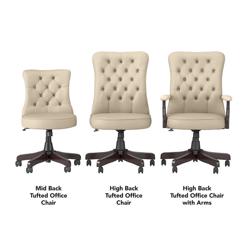 Fauteuil de bureau à dossier haut avec accoudoirs