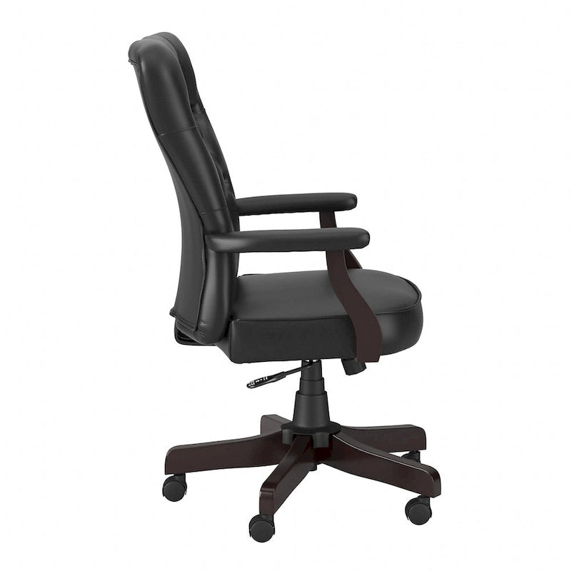 Fauteuil de bureau à dossier haut avec accoudoirs
