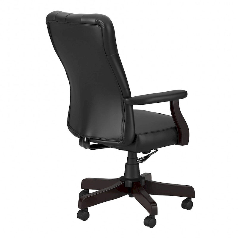 Fauteuil de bureau à dossier haut avec accoudoirs