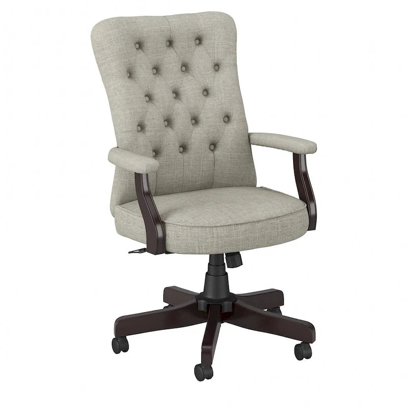 Fauteuil de bureau à dossier haut avec accoudoirs