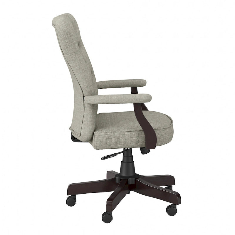 Fauteuil de bureau à dossier haut avec accoudoirs