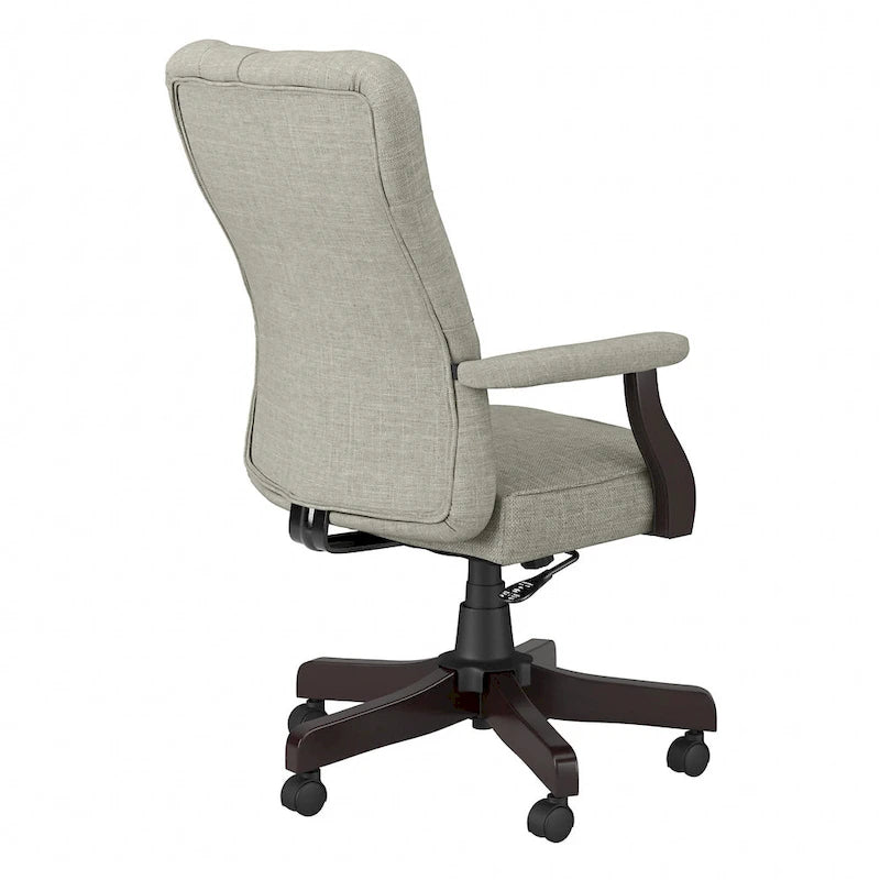 Fauteuil de bureau à dossier haut avec accoudoirs