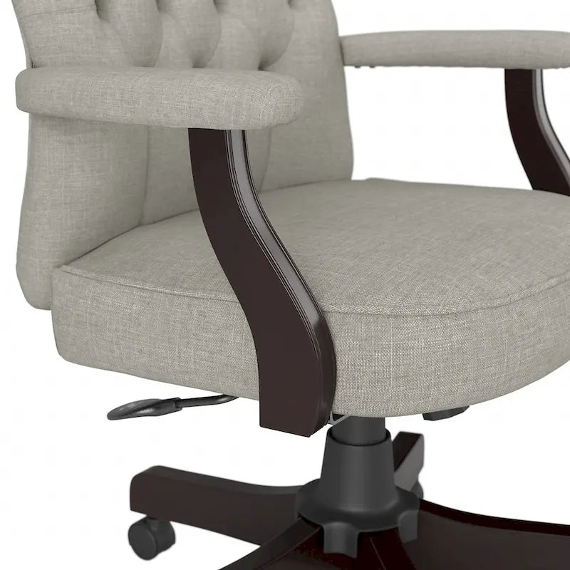Fauteuil de bureau à dossier haut avec accoudoirs